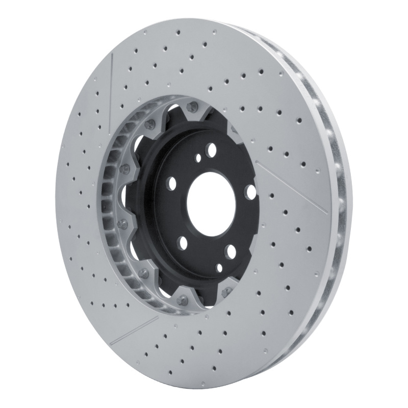 Mercedes-Benz CLS63 AMG Brake Rotor (1) - Front - R1 Concepts - Drilled & Slotted Carbon Alloy GeoMET Rotor - `07-`25